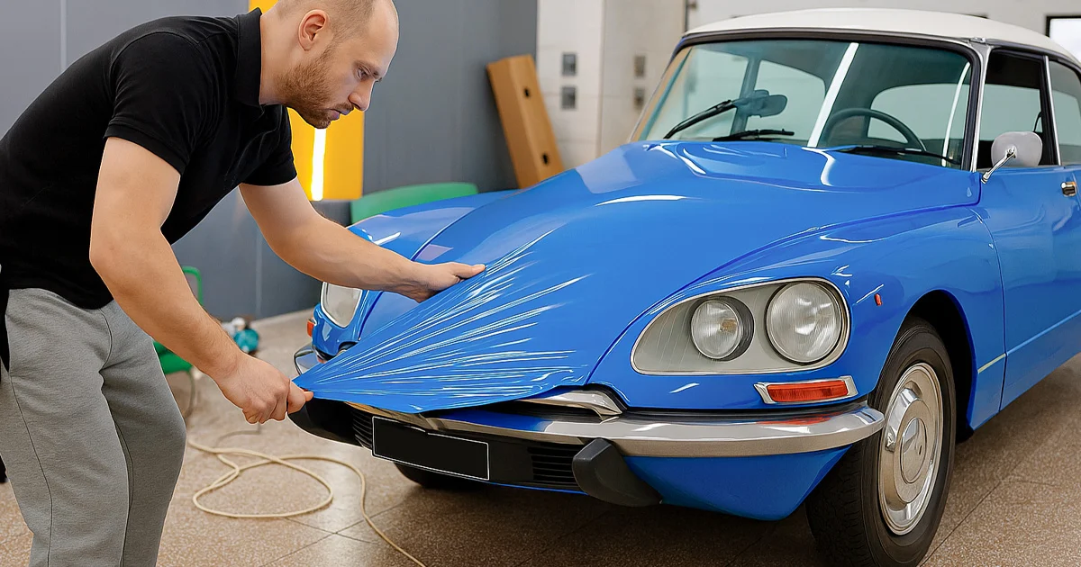 wrapping per auto vintage a roma
